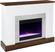 Tullamore I White 50 in. Console, With Color Changing Electric Fireplace