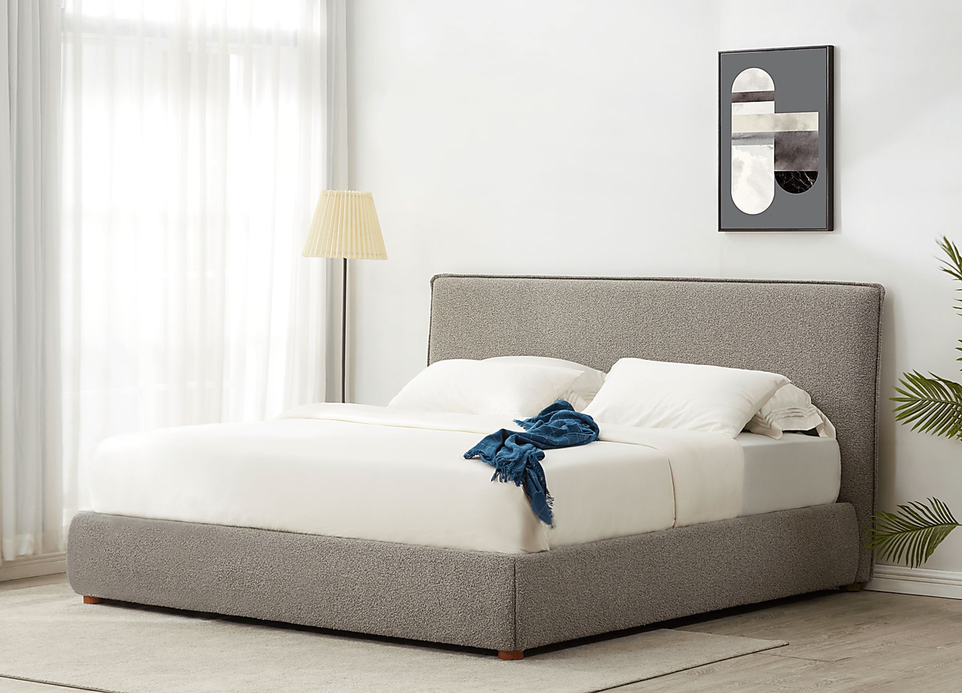 Tulli Gray King Bed - Image 2