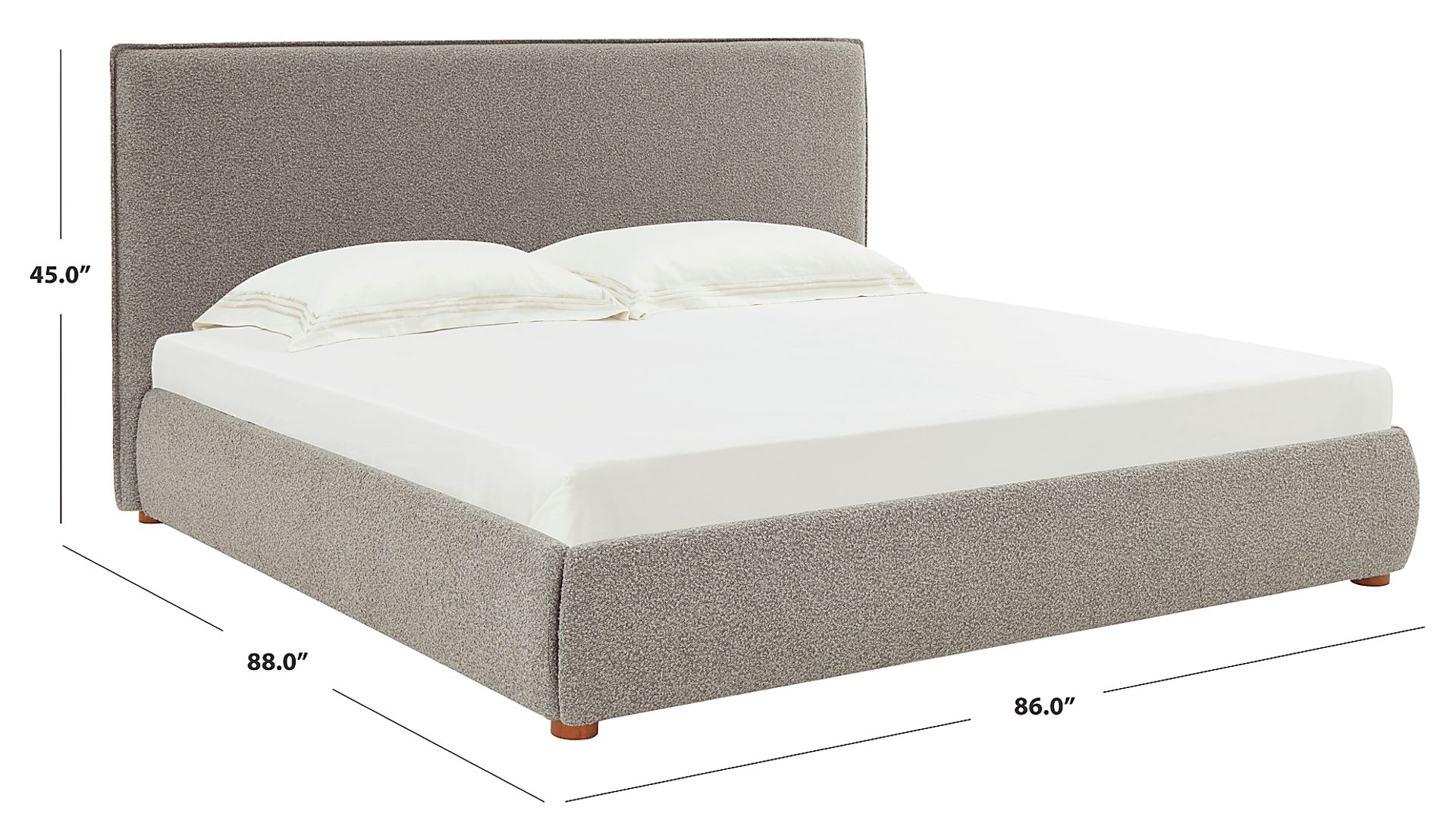 Tulli Gray King Bed - Image 6