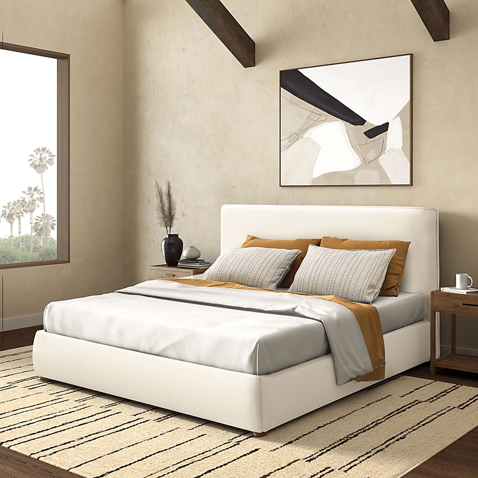 Tulli Ivory King Bed - Image 3