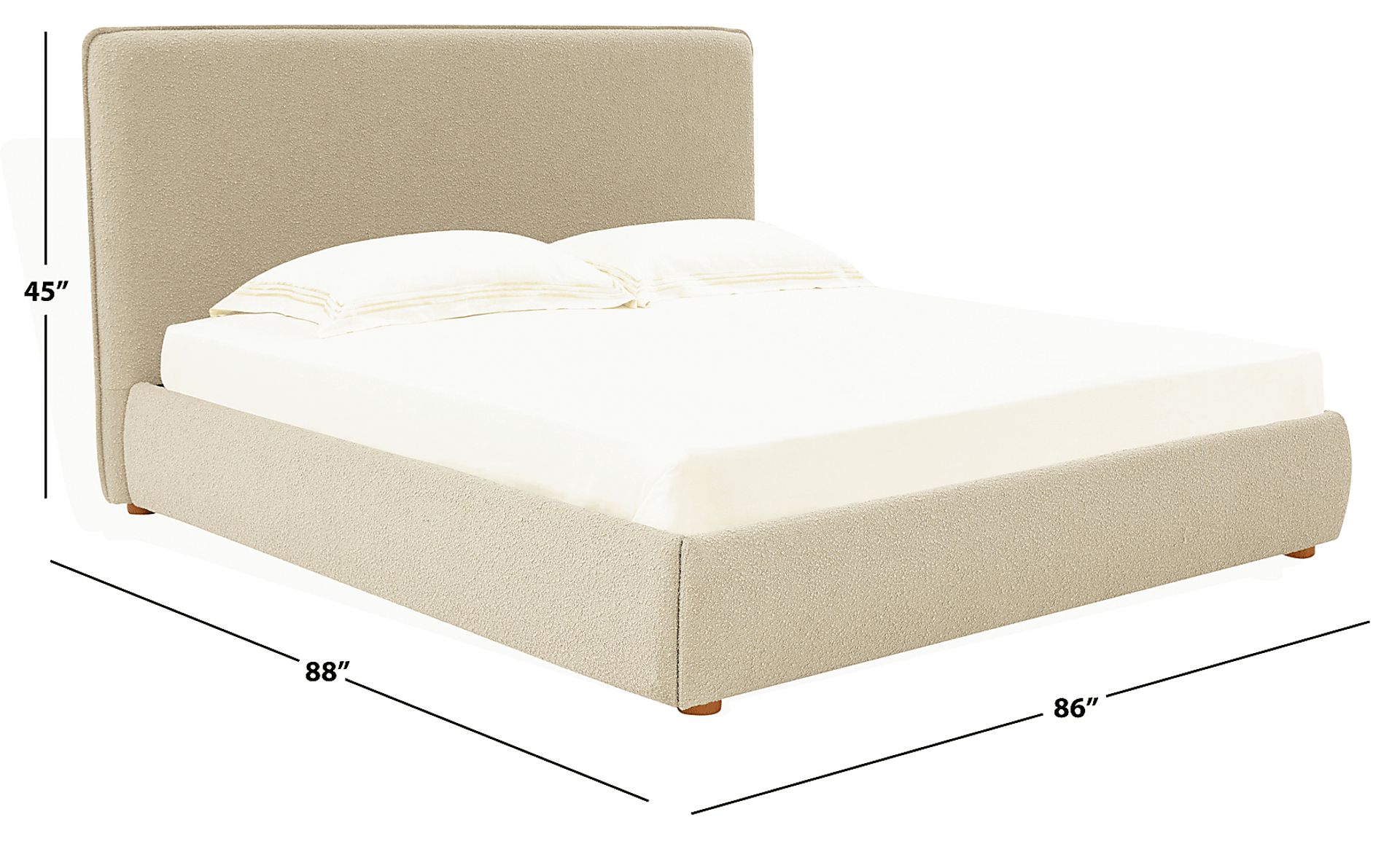 Tulli Oatmeal King Bed - Image 6