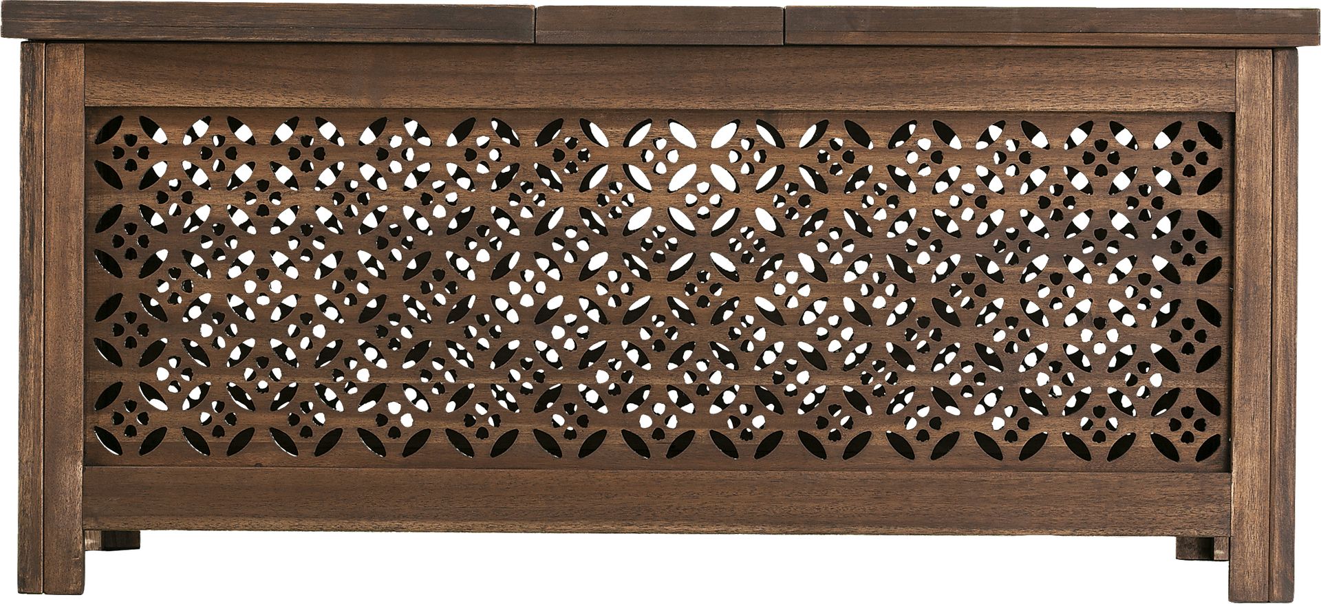 Tullier Brown Outdoor Storage Cocktail Table - Image 5