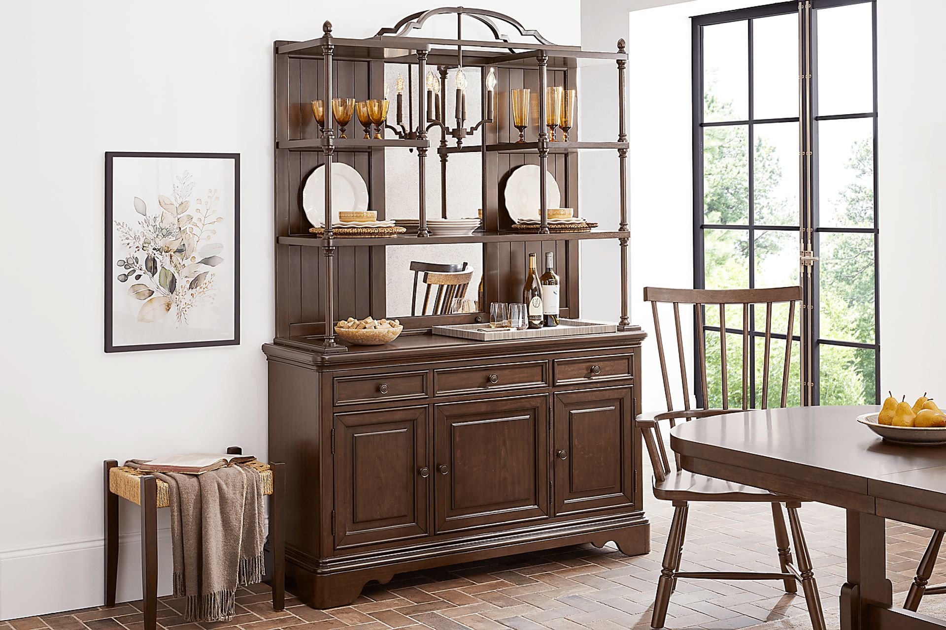 Tullius Brown 2 Pc Curio - Image 2