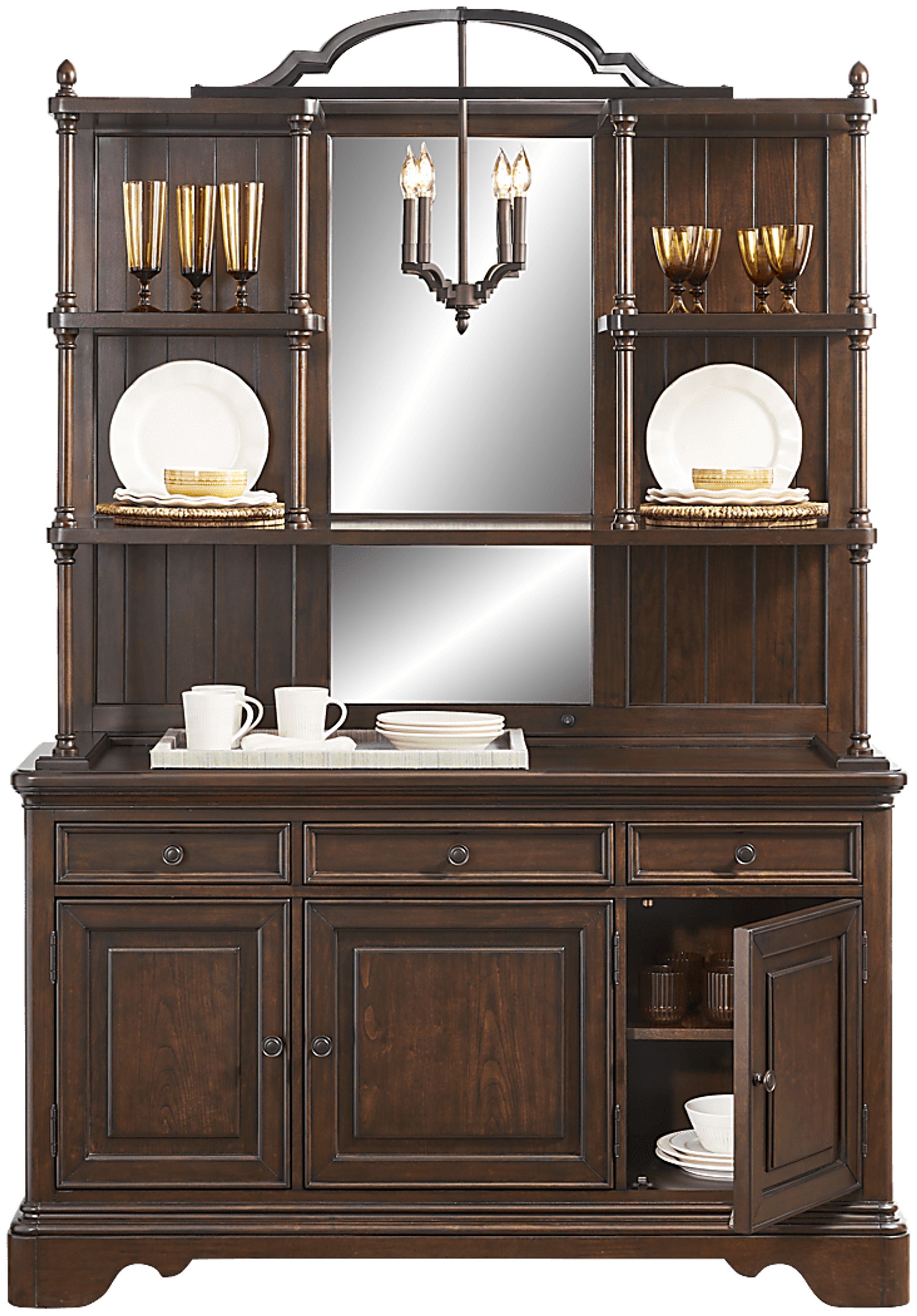 Tullius Brown 2 Pc Curio - Image 3