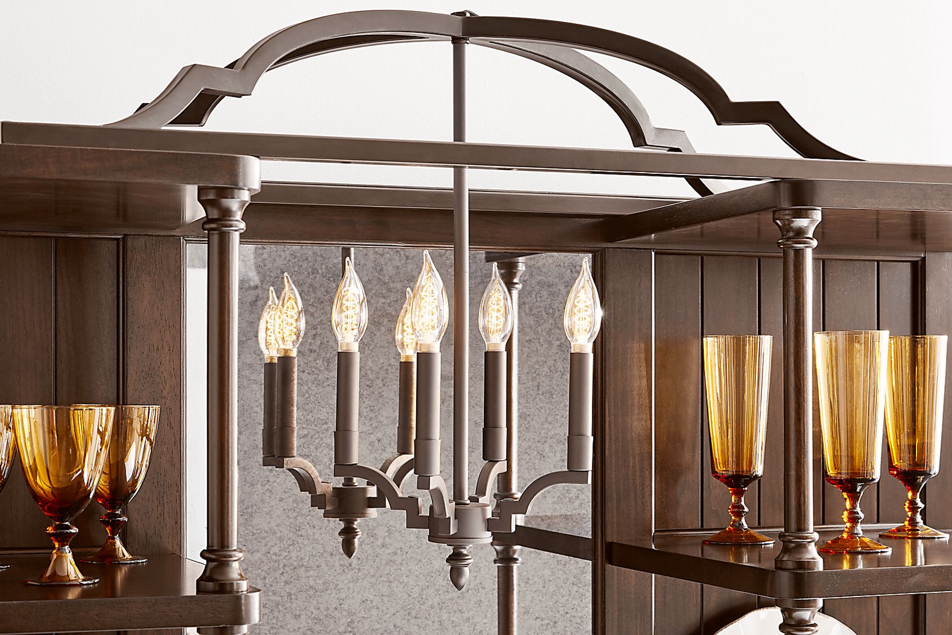 Tullius Brown 2 Pc Curio - Image 4