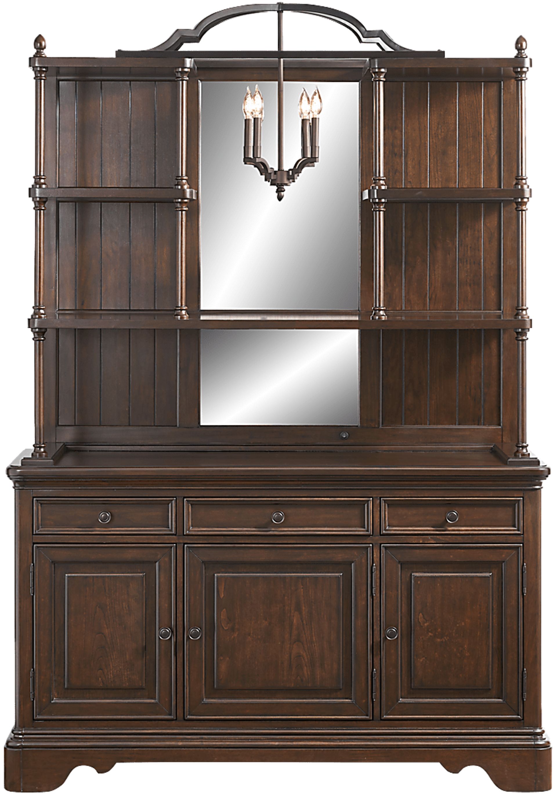 Tullius Brown 2 Pc Curio - Image 1