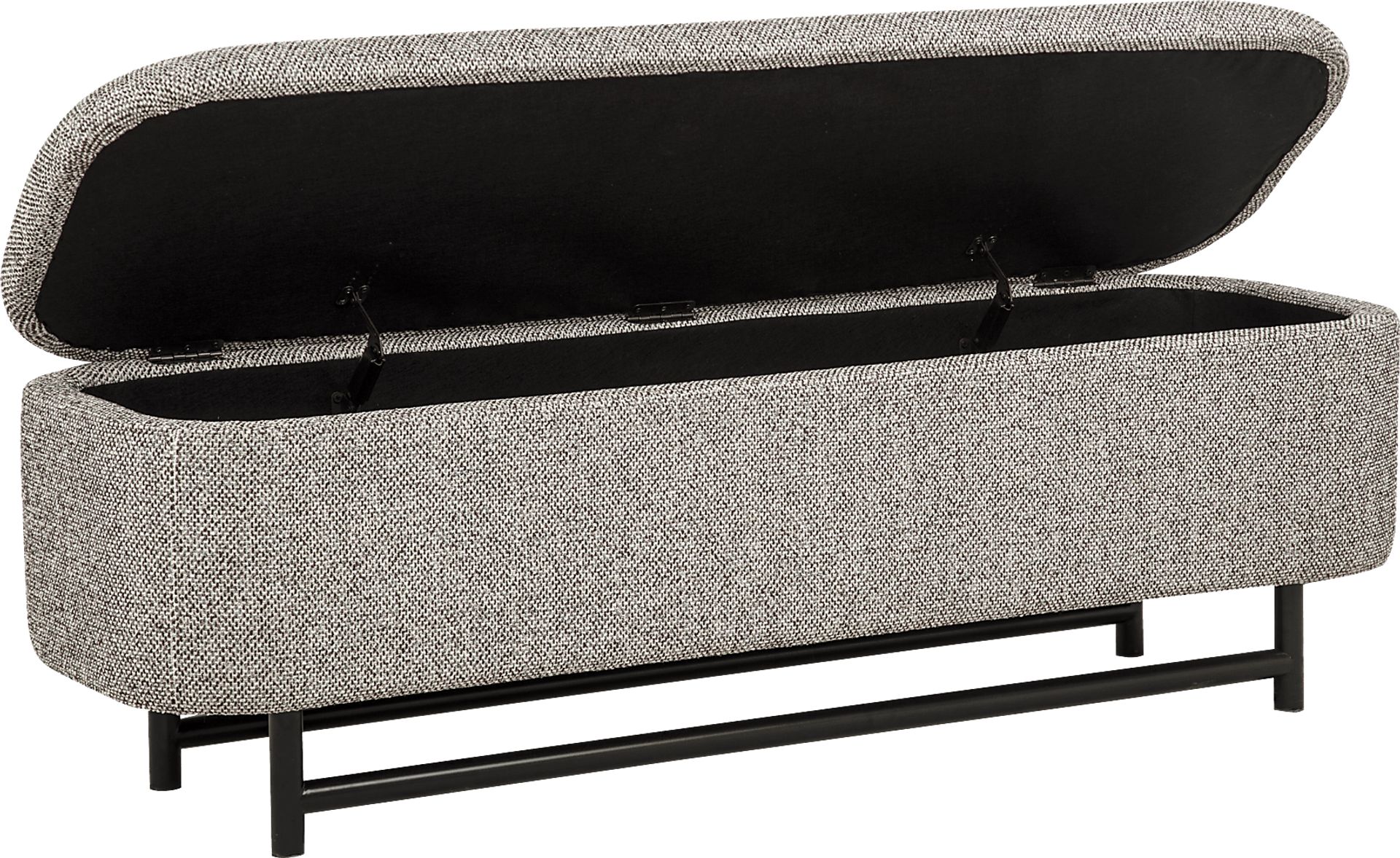 Tully Gray Storage Bench - Image 2