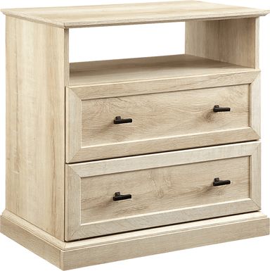 Tulough White Oak Nightstand