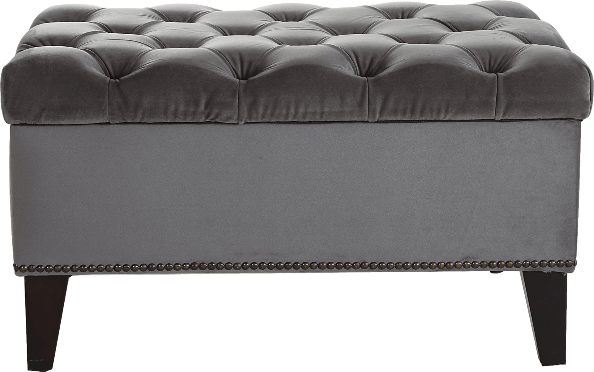Tumbrel Gray Accent Ottoman - Image 1