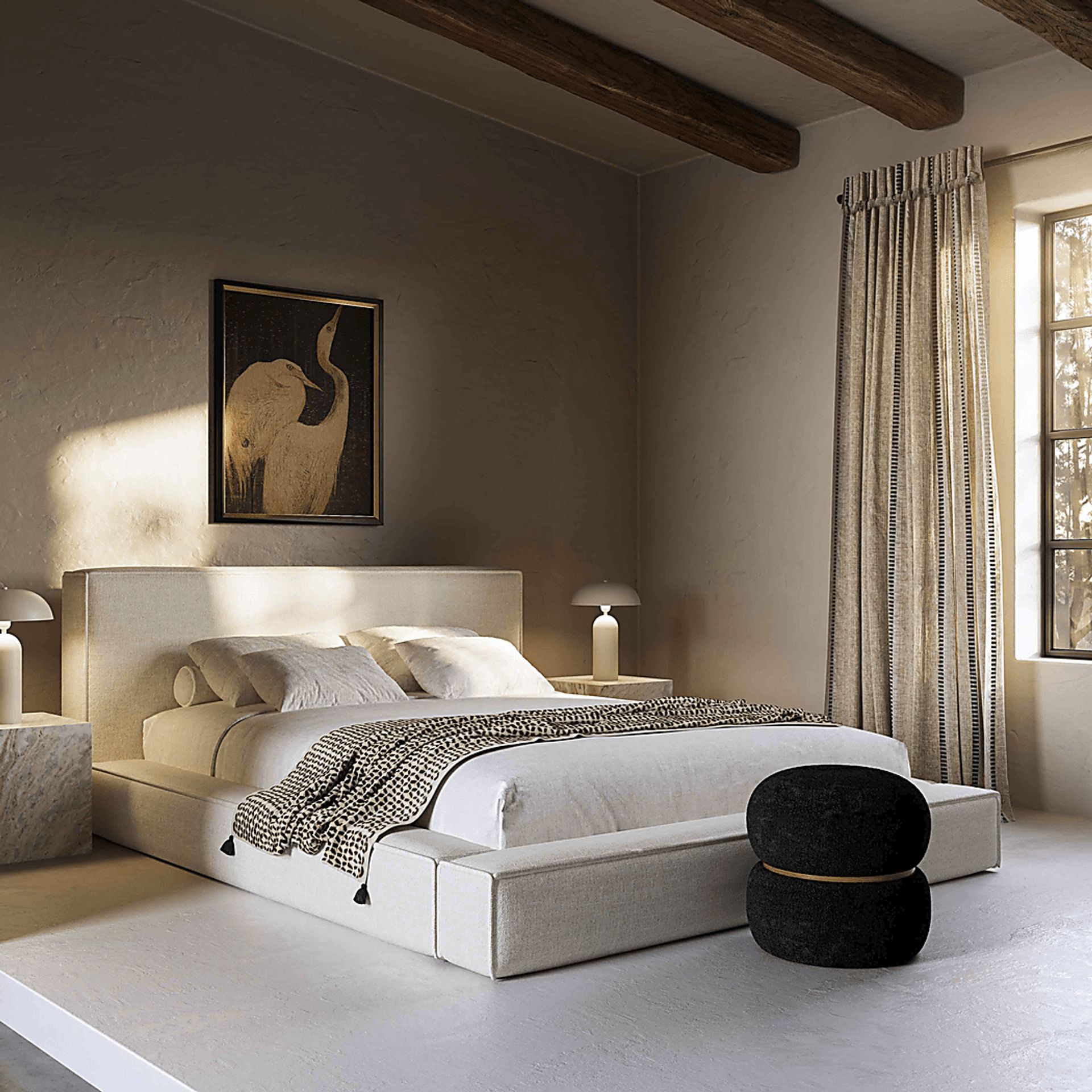 Tumelty Cream King Bed - Image 2