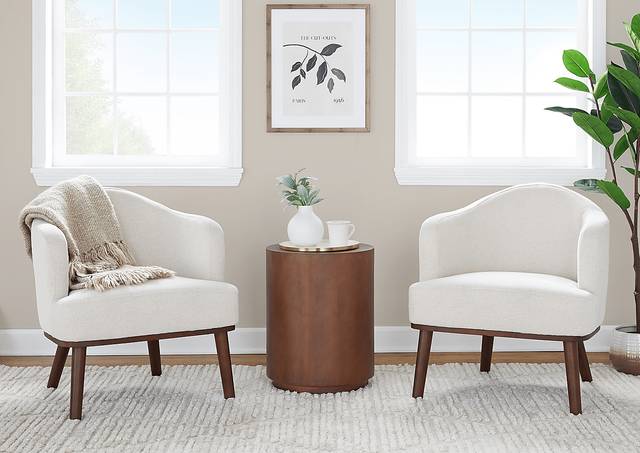 Tumpkins Cream Accent Chair - Thumbnail - Image 3