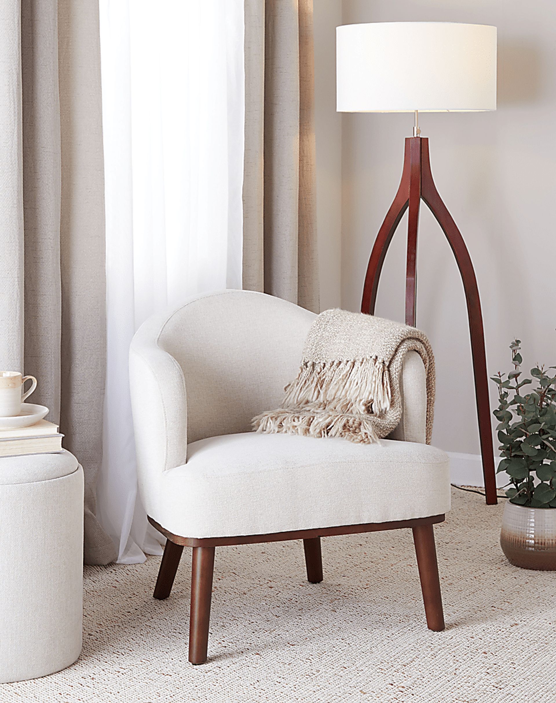 Tumpkins Cream Accent Chair - Image 5