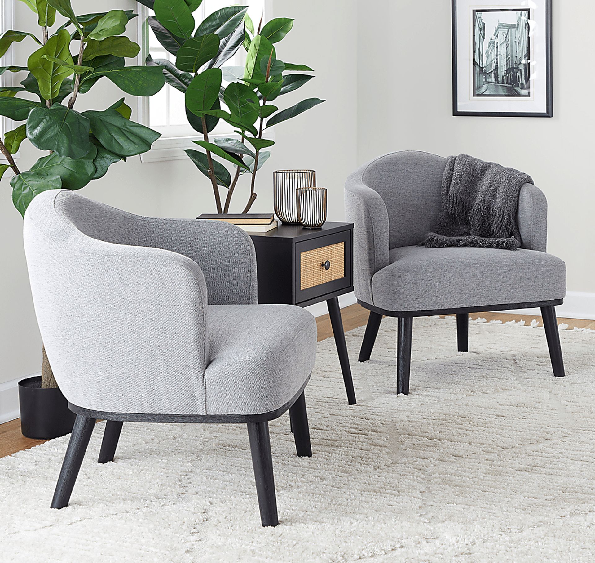 Tumpkins Gray Accent Chair - Image 3
