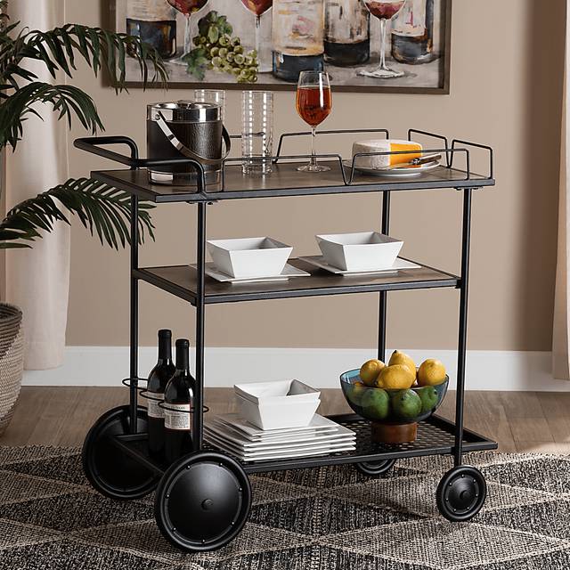 Tunbridge Black Bar Cart - Thumbnail - Image 2