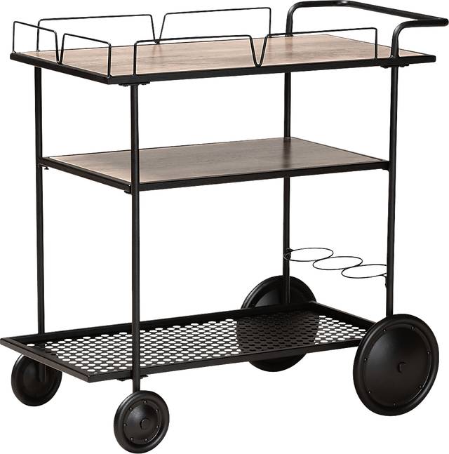 Tunbridge Black Bar Cart - Thumbnail - Image 1