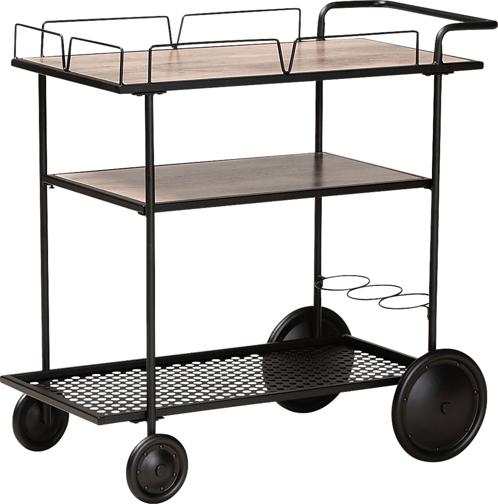 Tunbridge Black Bar Cart - Image 1