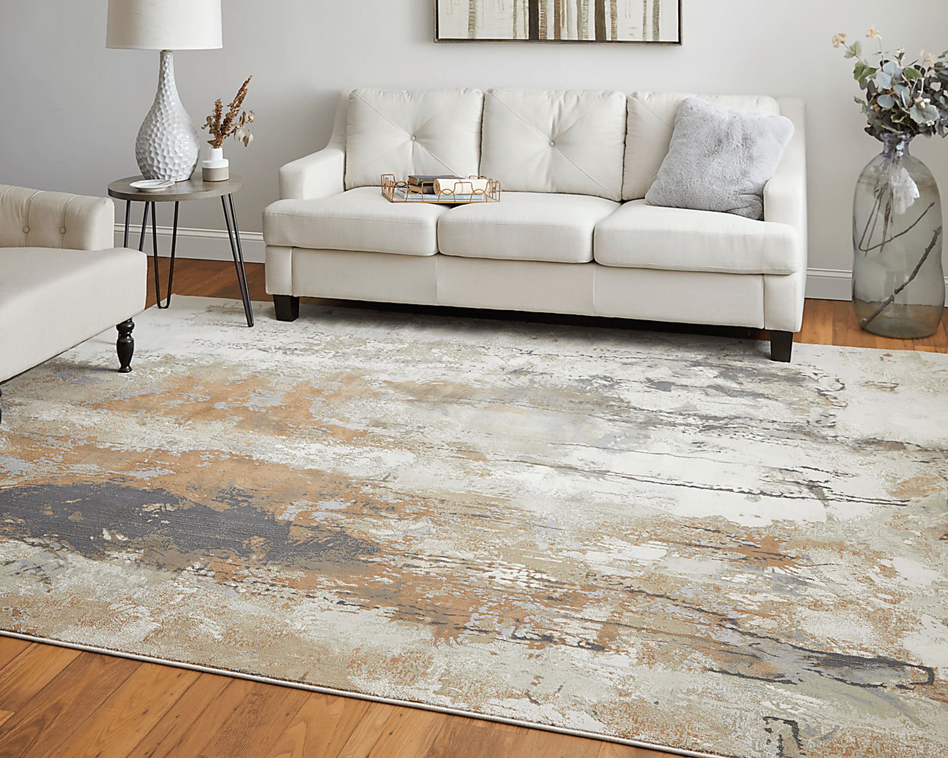 Tuncour Orange 7'9 x 10' Rug - Image 2