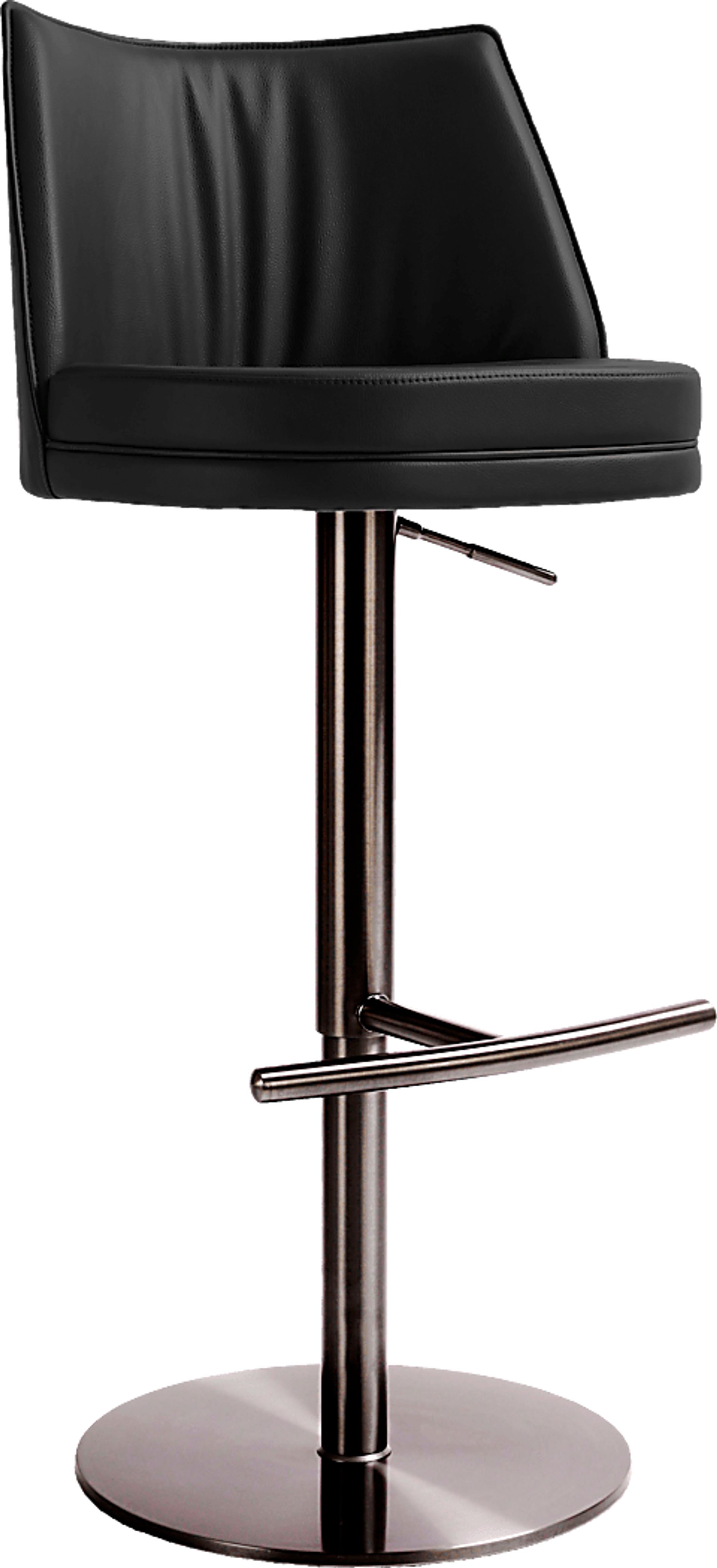 Tuolomne Black Adjustable Barstool - Image 1