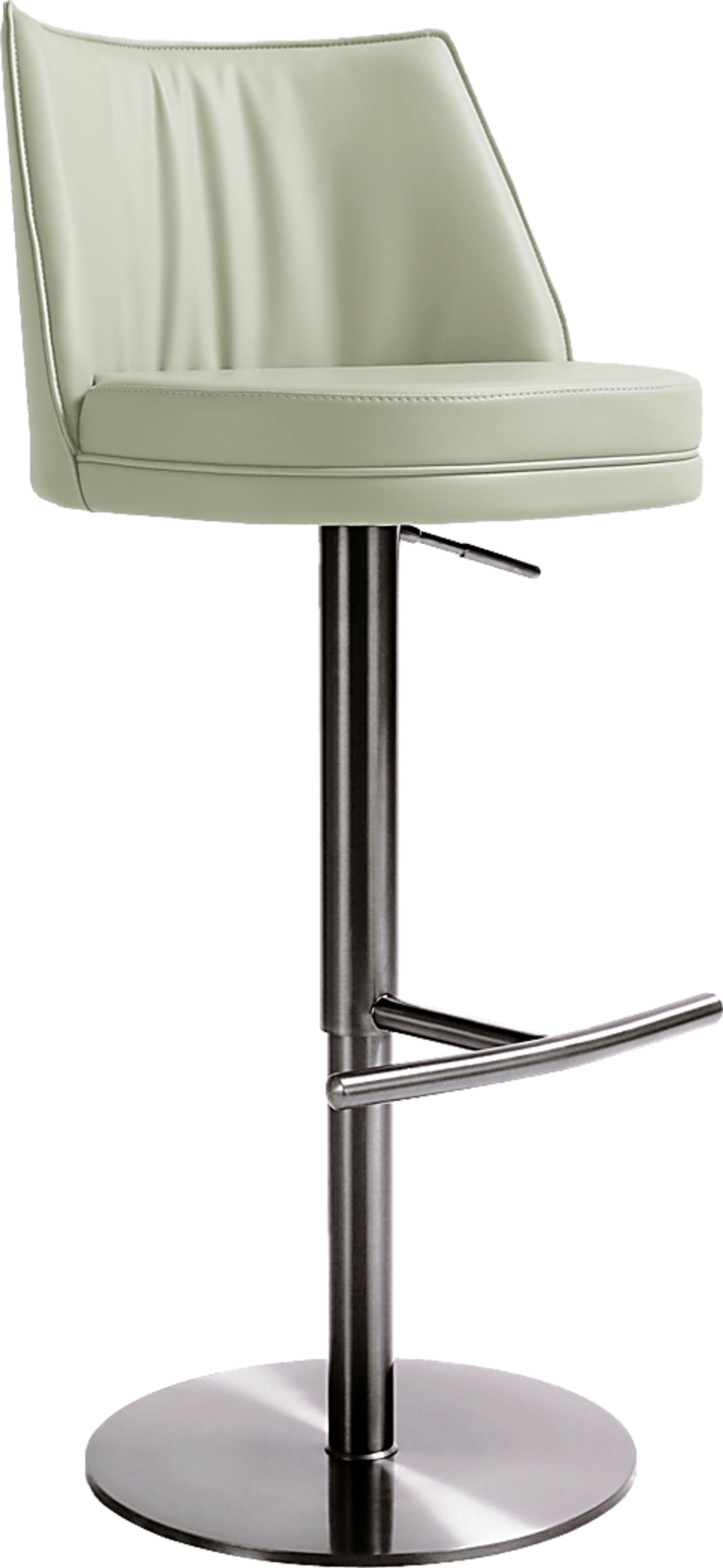 Tuolomne Light Gray Adjustable Barstool - Image 1