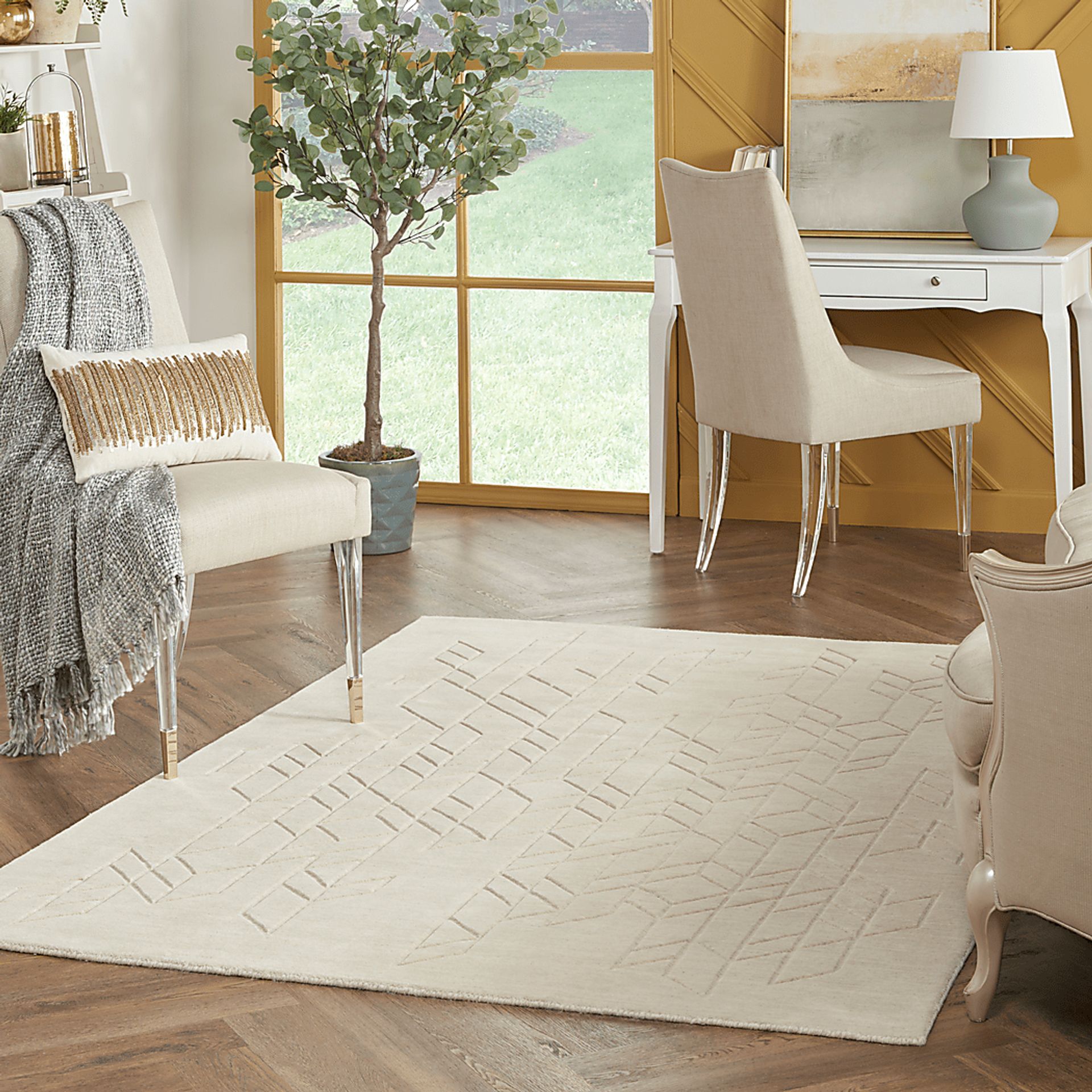Tupelo Ivory 9'9 x 13'9 Rug - Image 6