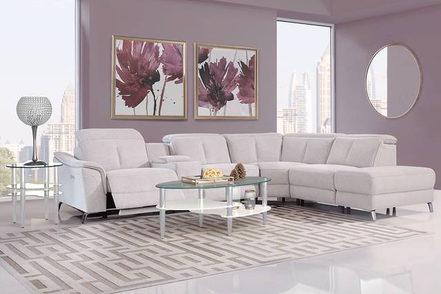 Turano Gray 6 Pc Dual Power Reclining Sectional - Thumbnail - Image 2