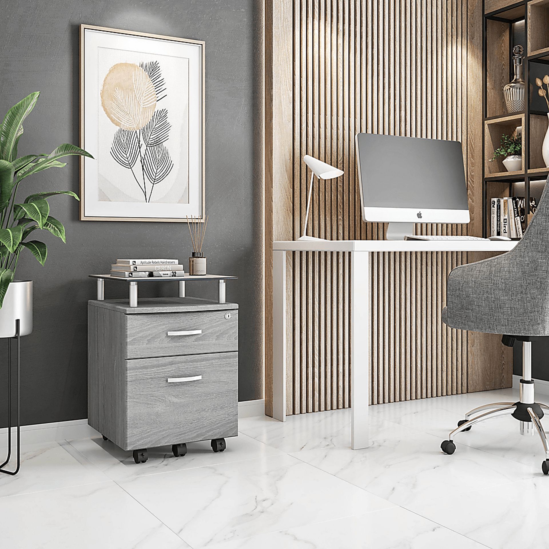 Turdale Gray File Cabinet - Image 2
