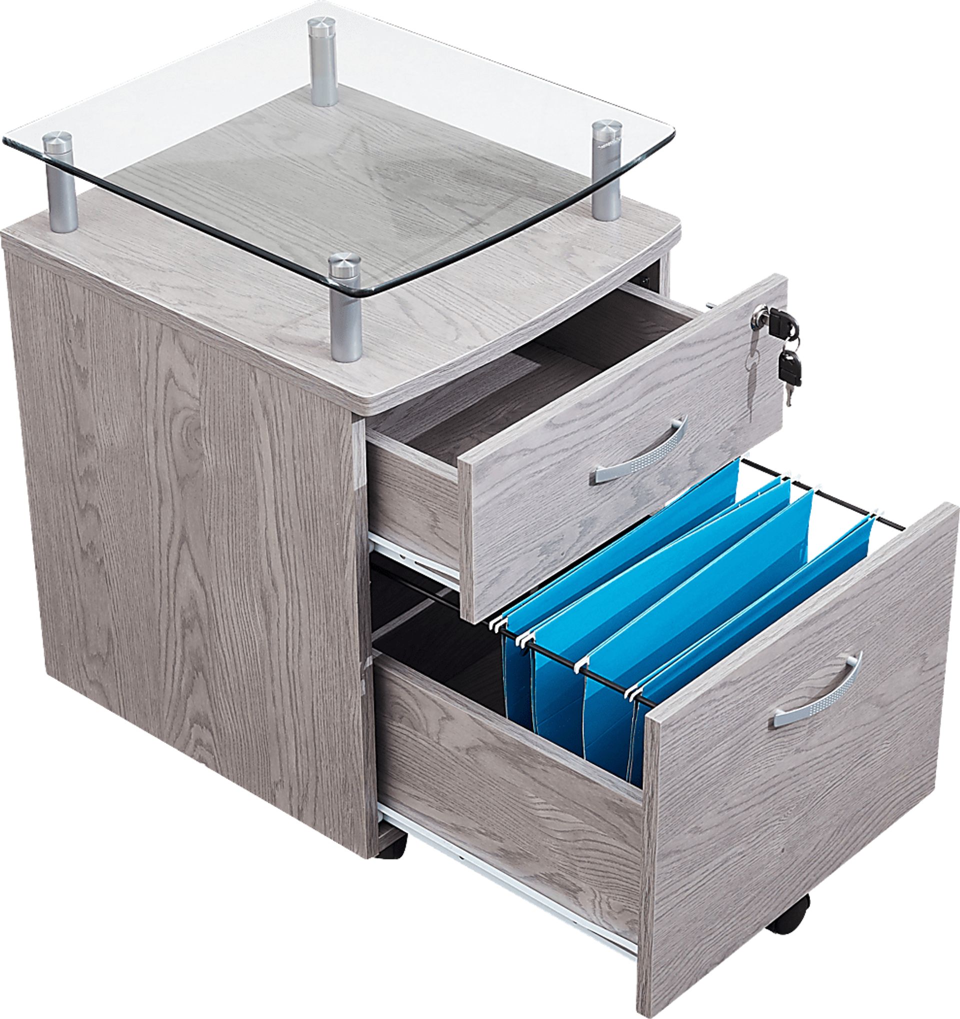 Turdale Gray File Cabinet - Image 8