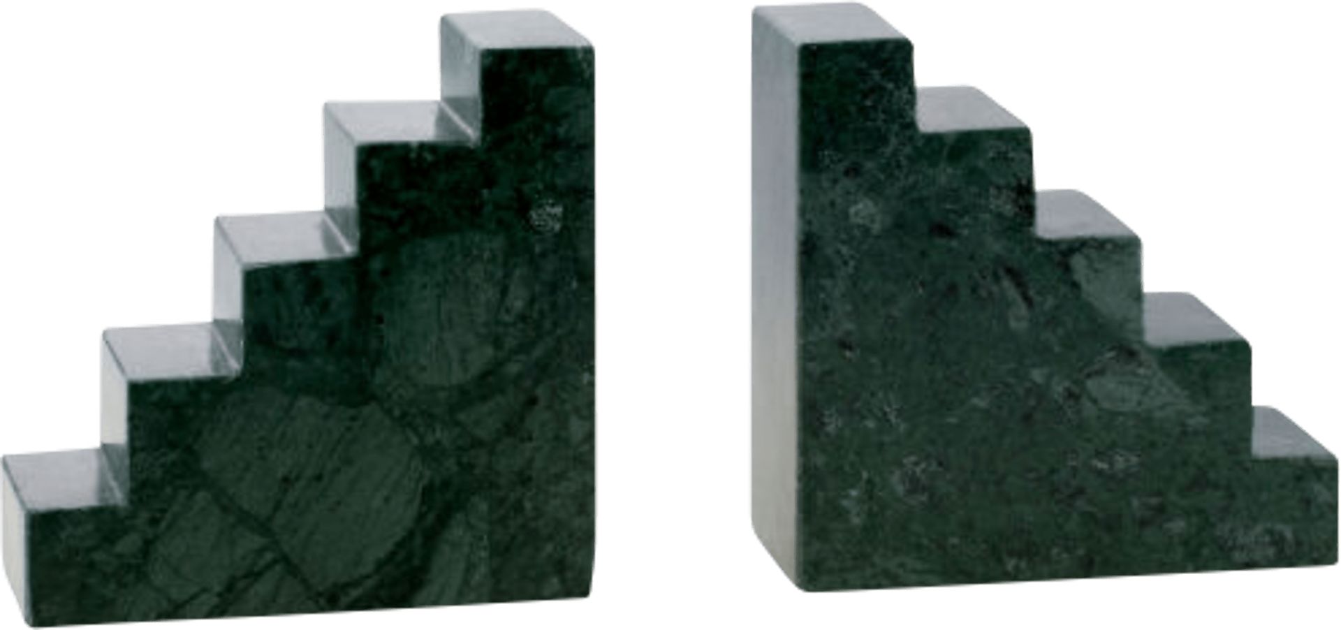 Turi Green Bookend, Set of 2 - Image 1