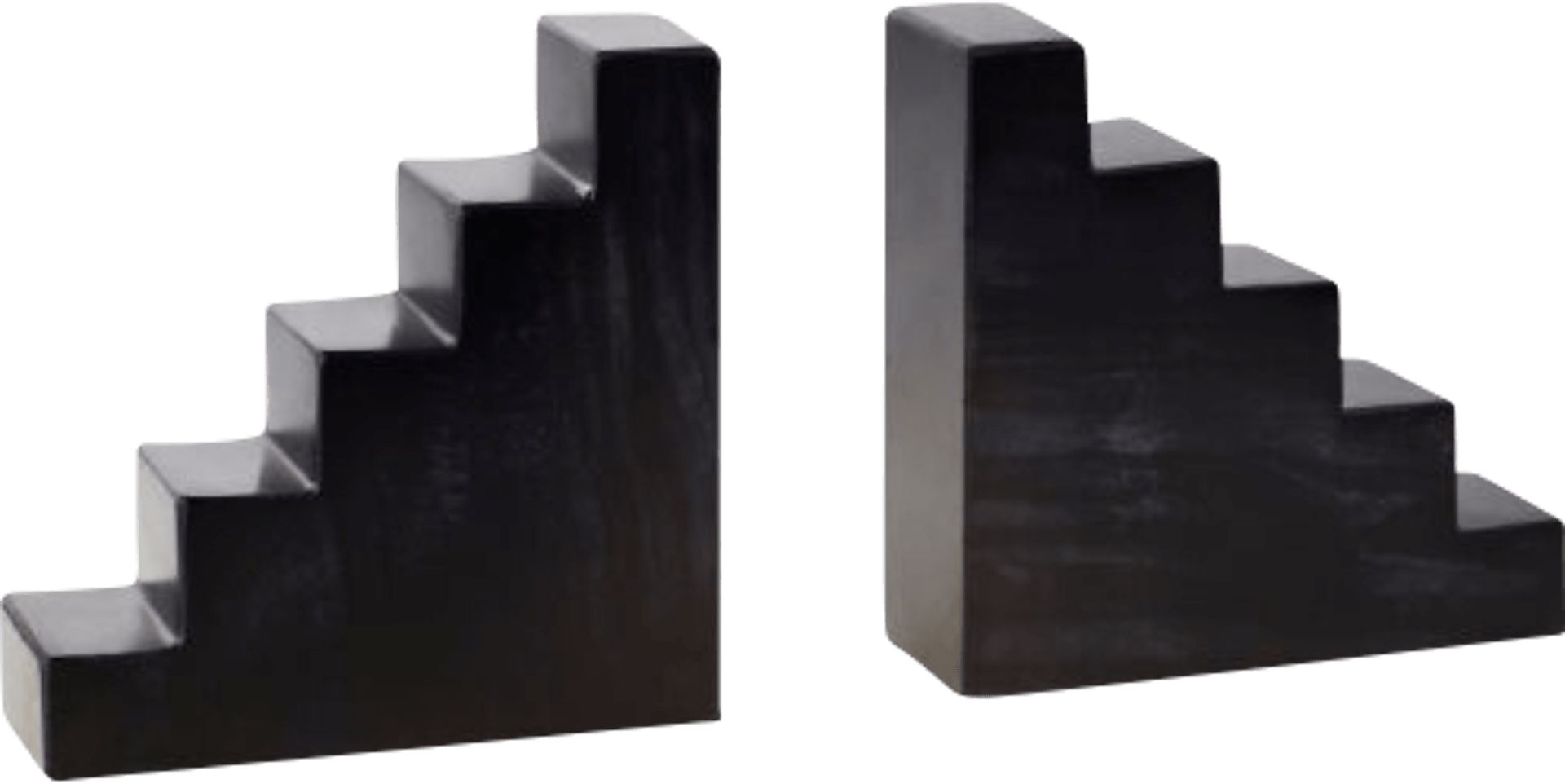 Turi White Bookend, Set of 2 - Image 1