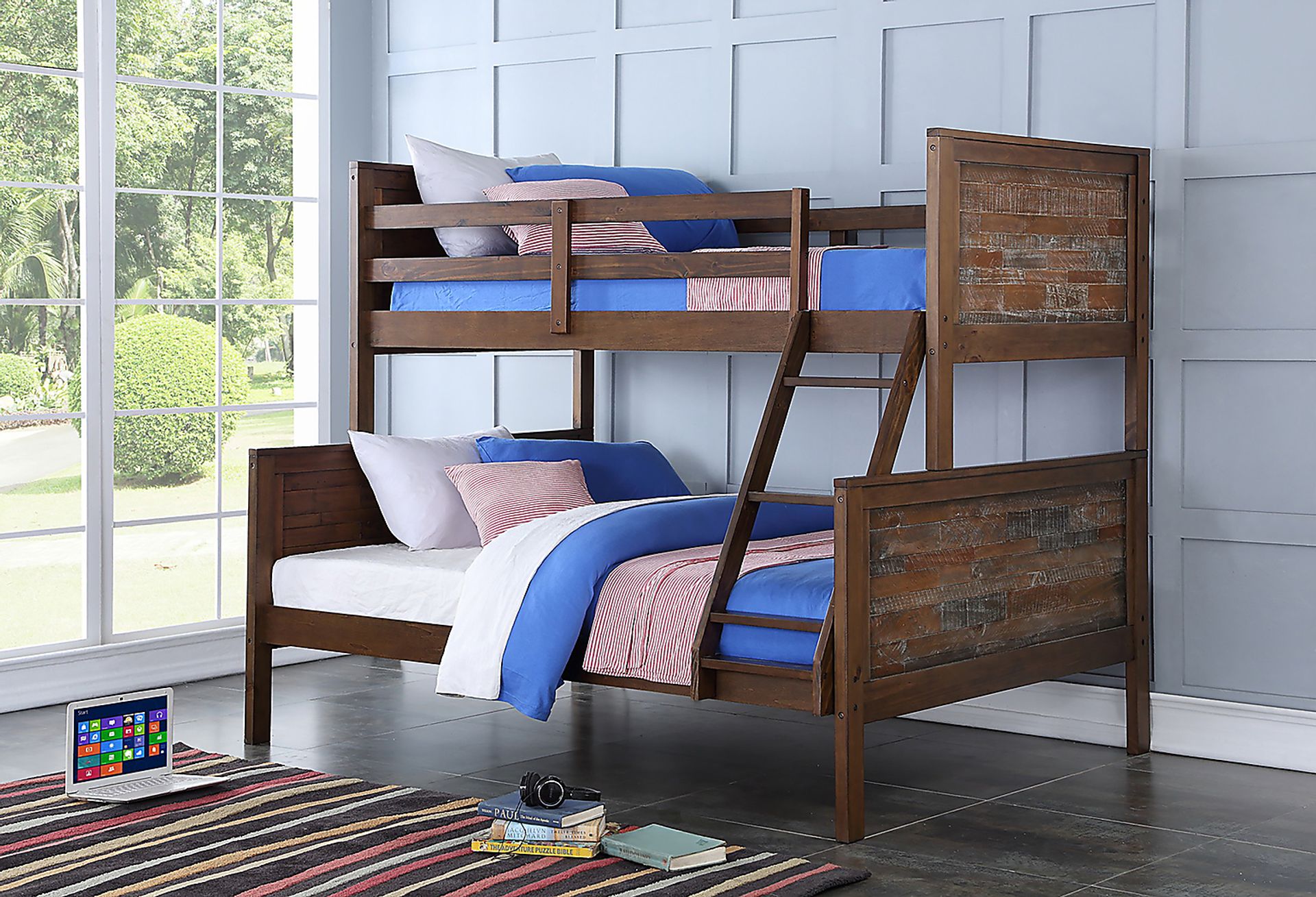 Turin Ridge Brown Twin/Full Bunk Bed - Image 1