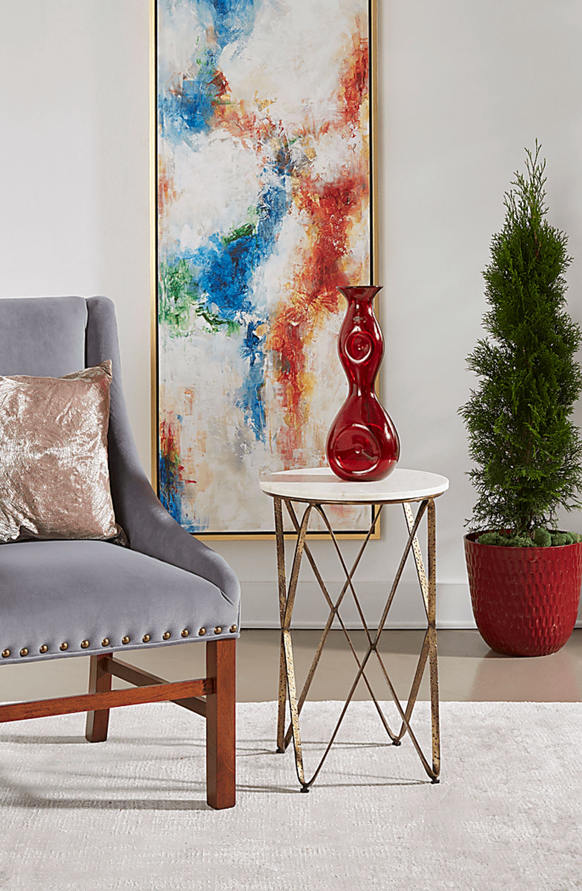 Turnbuoy White Accent Table - Image 5
