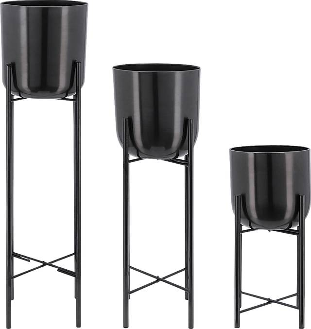 Turnham Gunmetal Planter, Set of 3 - Thumbnail - Image 1