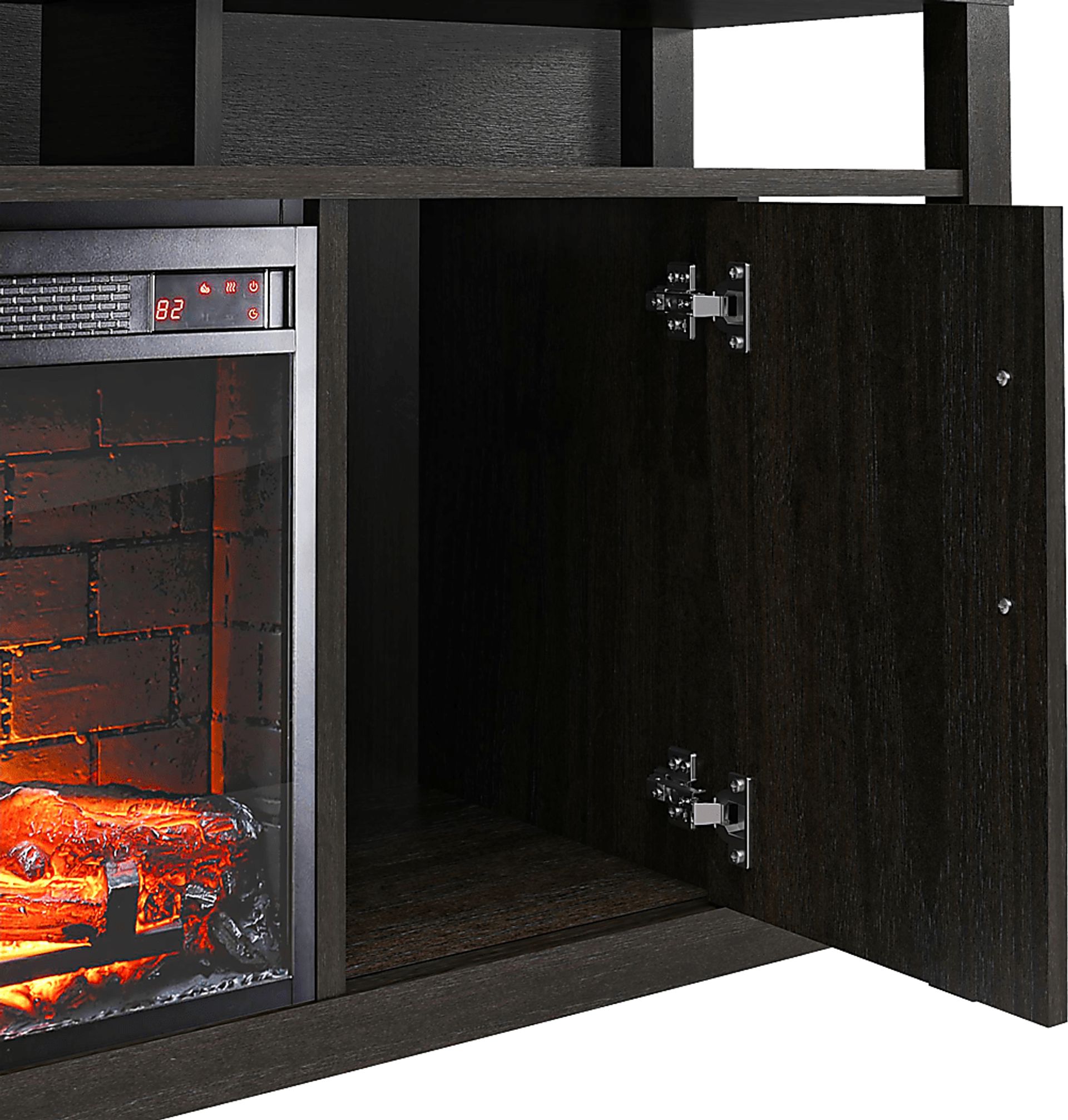 Turrell Espresso 68 in. Console with Electric Fireplace - Image 7