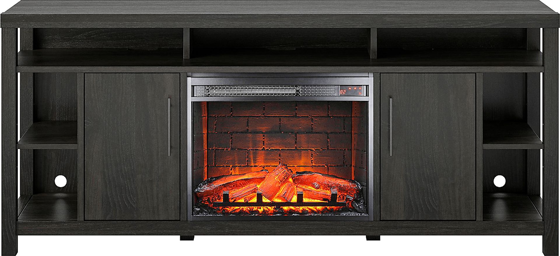 Turrell Espresso 68 in. Console with Electric Fireplace - Image 8
