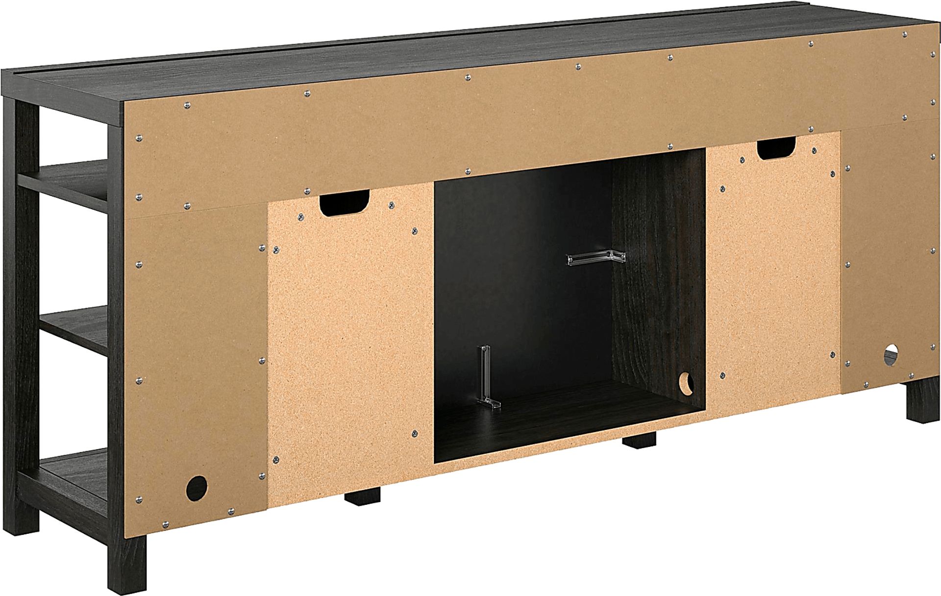 Turrell Espresso 68 in. Console with Electric Fireplace - Image 10
