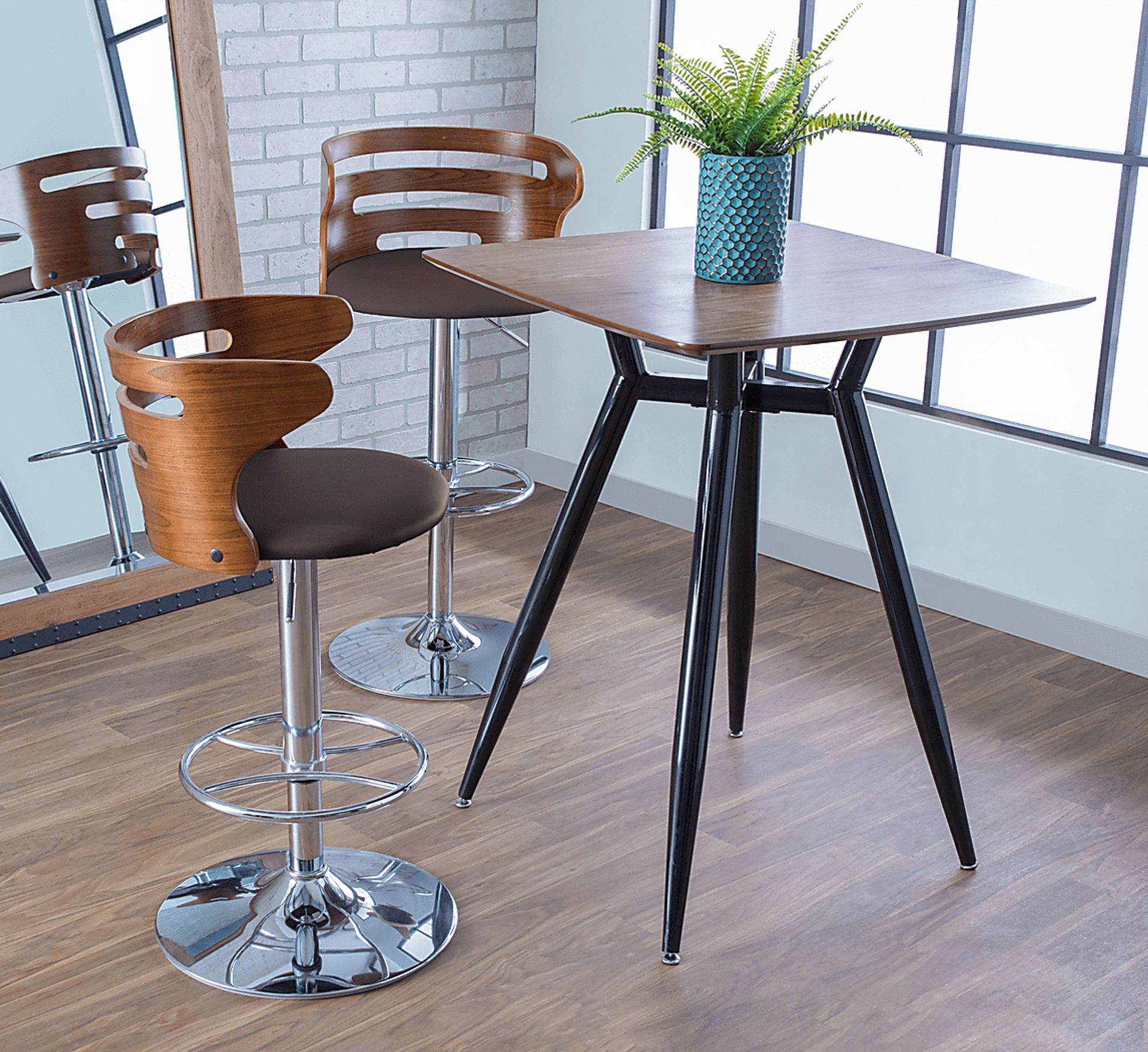 Turrentine Brown Adjustable Barstool, Set of 2 - Image 2