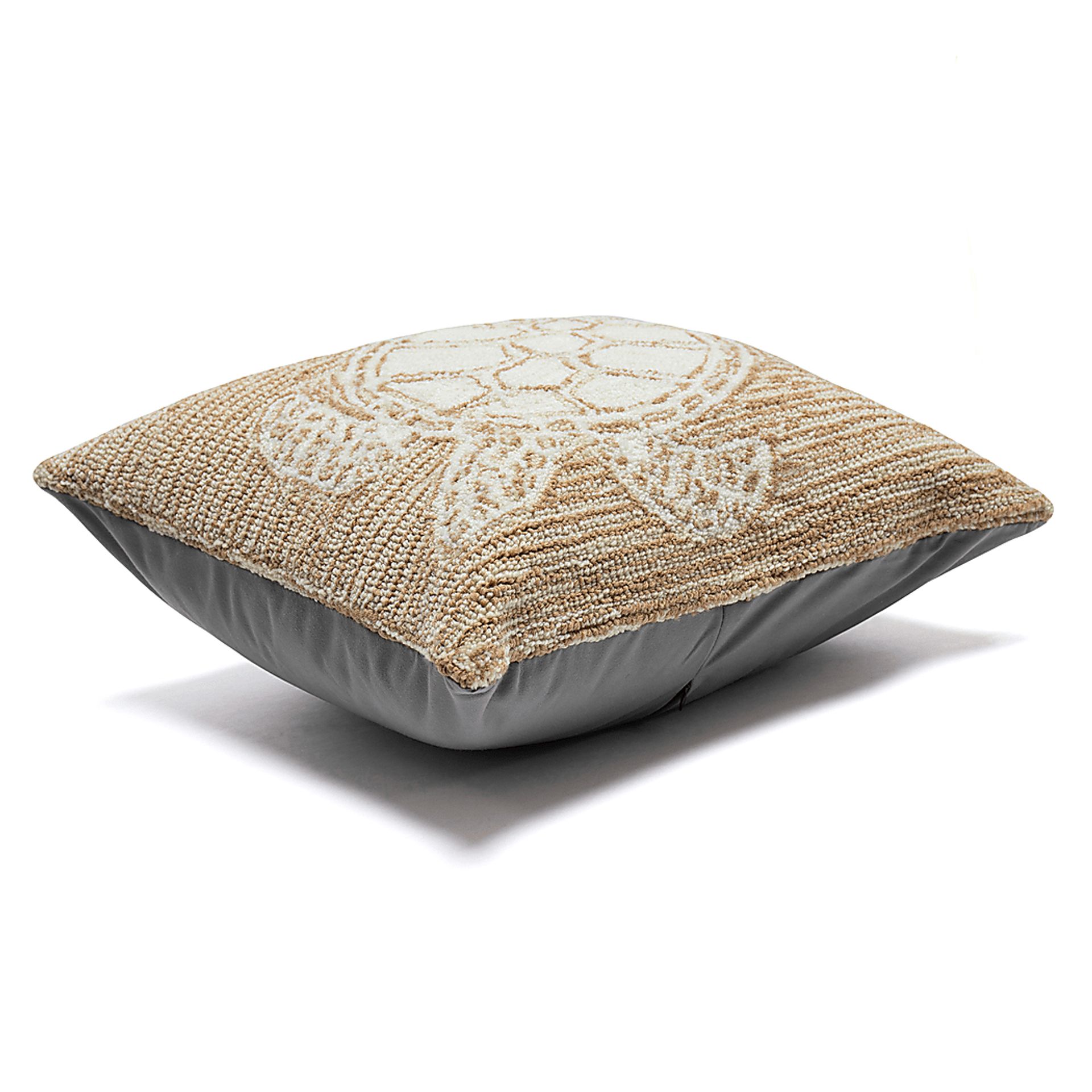 Turtle Cove Neutral Indoor/Outdoor Accent Pillow - Image 3