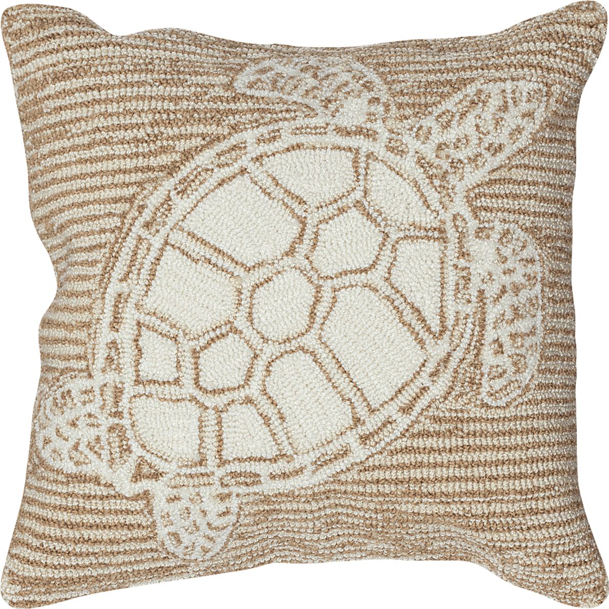 Turtle Cove Neutral Indoor/Outdoor Accent Pillow