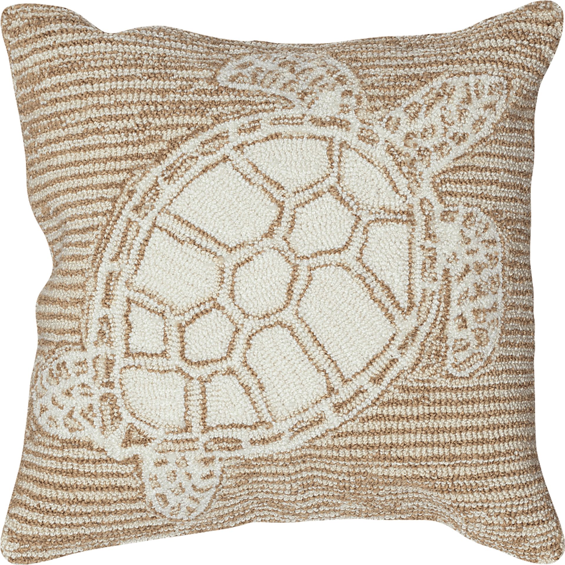 Turtle Cove Neutral Indoor/Outdoor Accent Pillow - Image 1