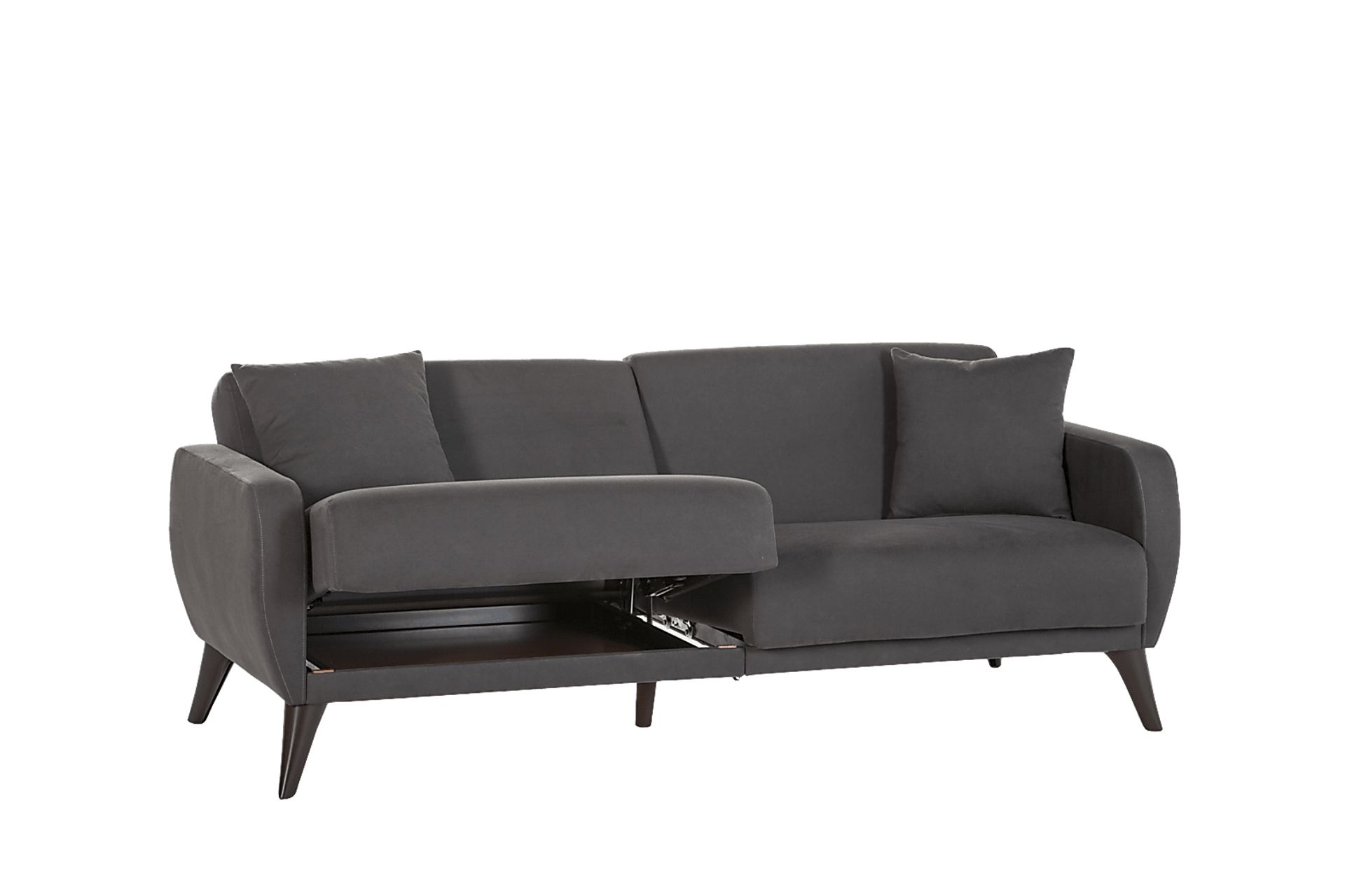 Tusico Charcoal Sleeper Sofa - Image 3