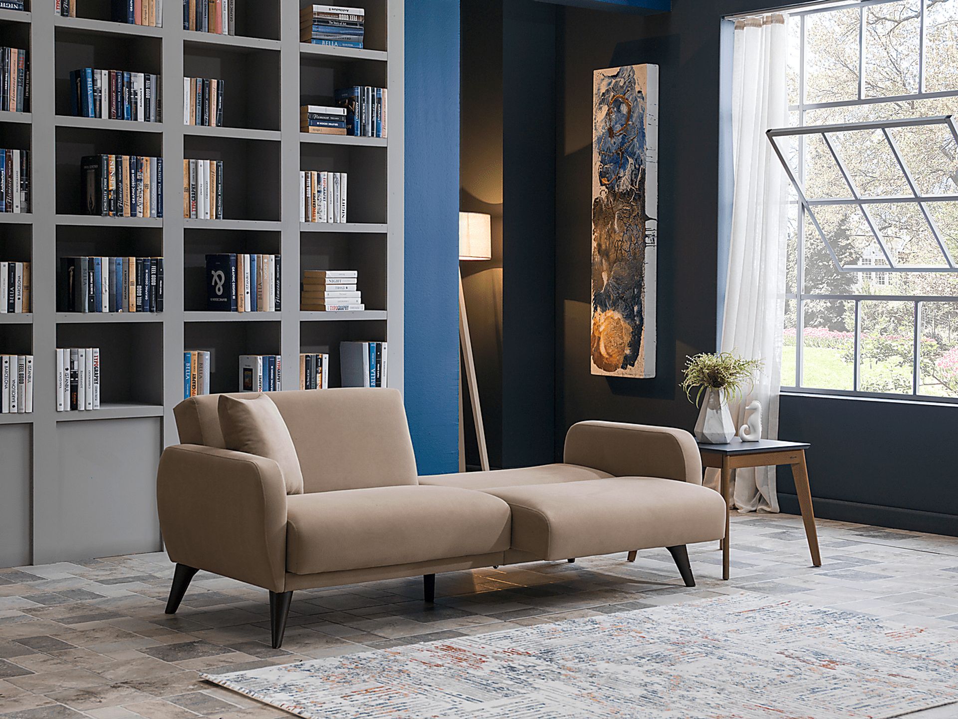 Tusico Taupe Sleeper Sofa - Image 16