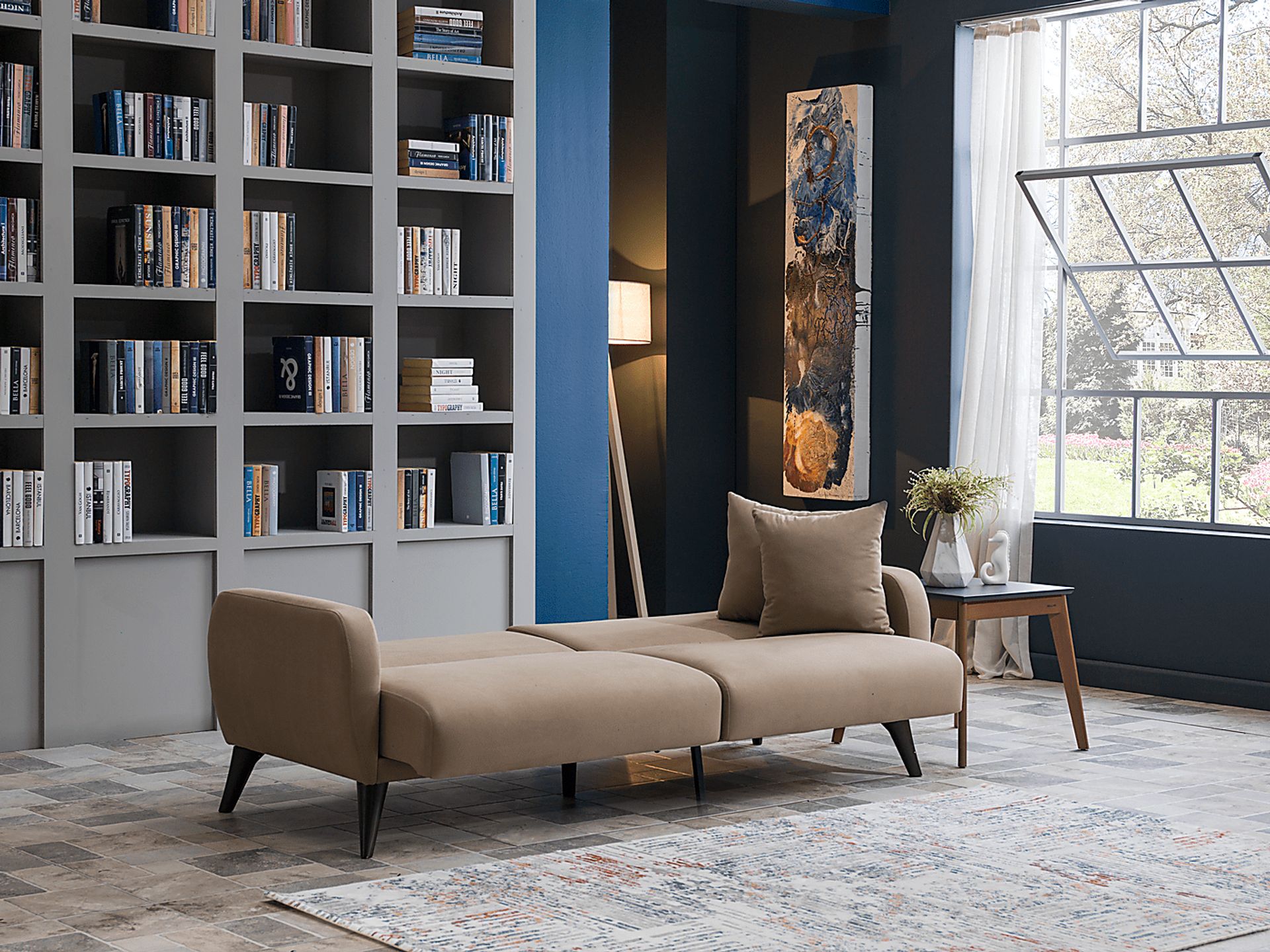 Tusico Taupe Sleeper Sofa - Image 17
