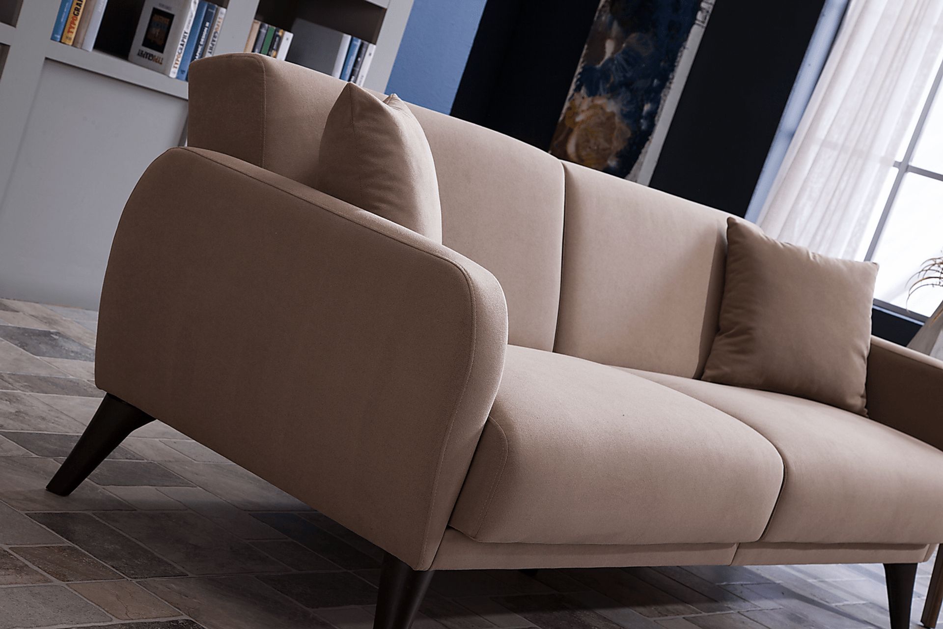 Tusico Taupe Sleeper Sofa - Image 8