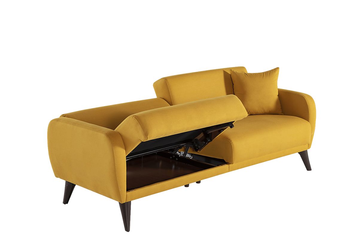 Tusico Yellow Polyester Fabric Sleeper | Rooms to Go