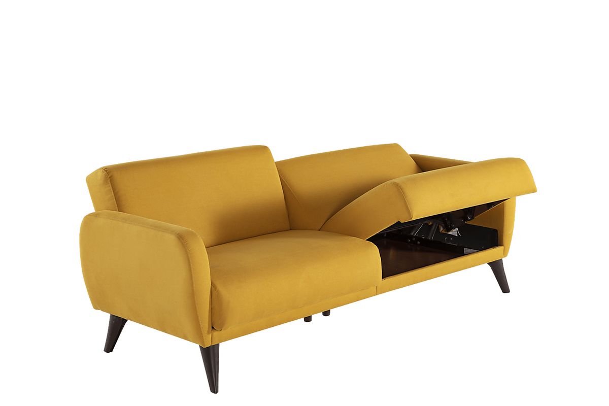 Tusico Yellow Polyester Fabric Sleeper | Rooms to Go