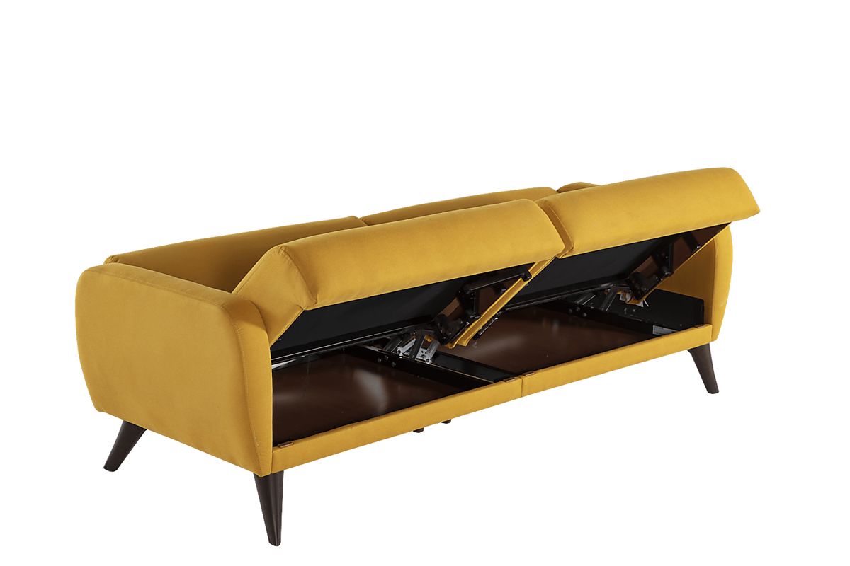 Tusico Yellow Polyester Fabric Sleeper | Rooms to Go