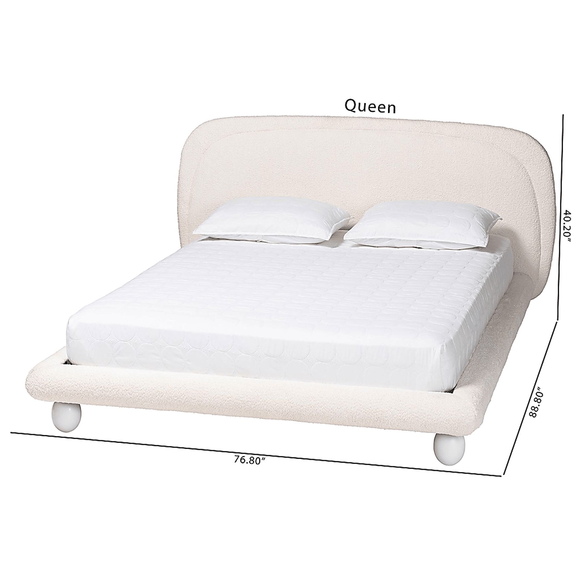 Tuteur Ivory Queen Bed - Image 9