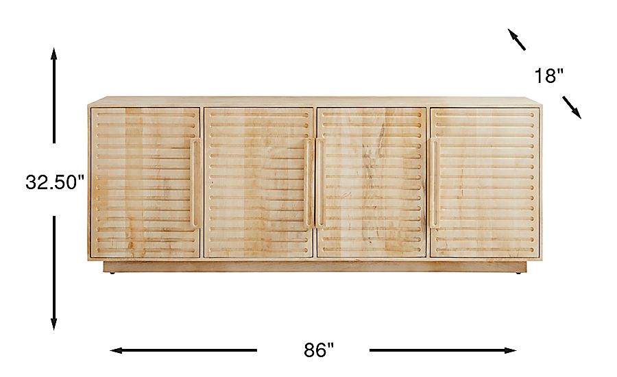 Twain Natural Credenza - Thumbnail 4
