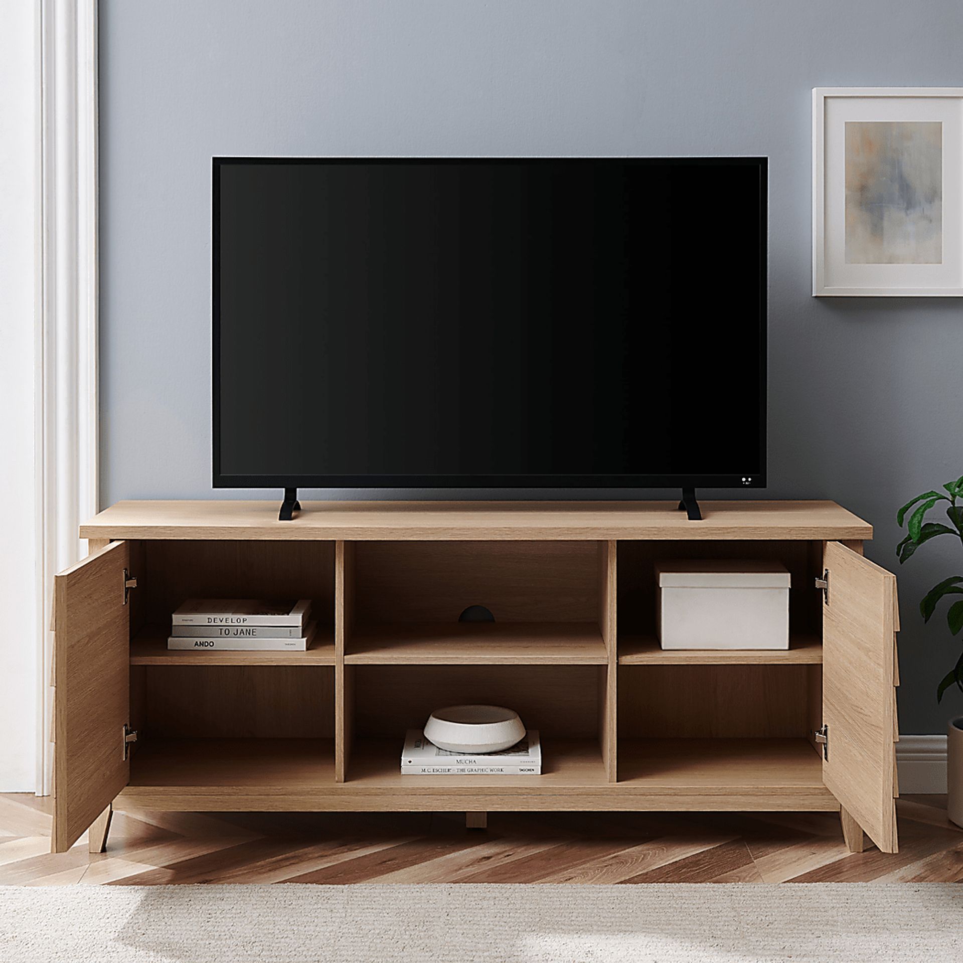 Tweksbury Oak 58 in. Console - Image 4