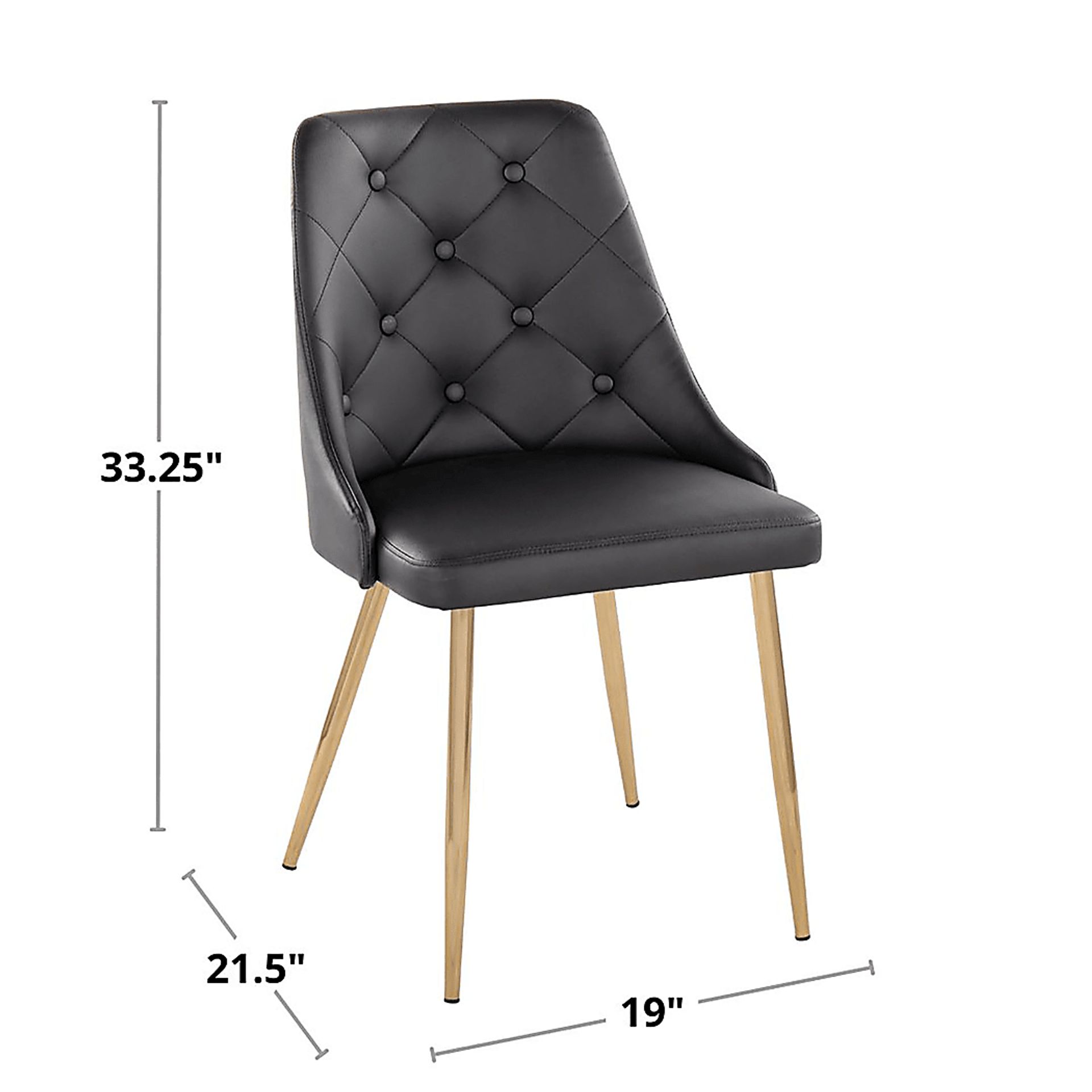 Twikenham Black Side Chair, Set of 2 - Image 9